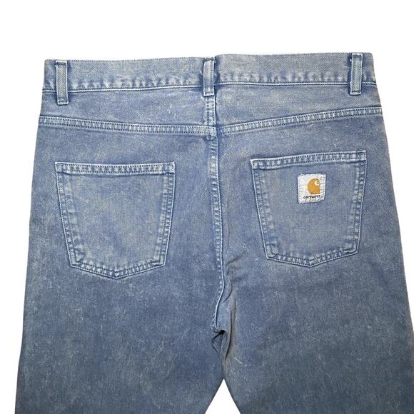 Carhartt - Light Wash Tapered Fit Men's Jeans - Picture 3 of 10